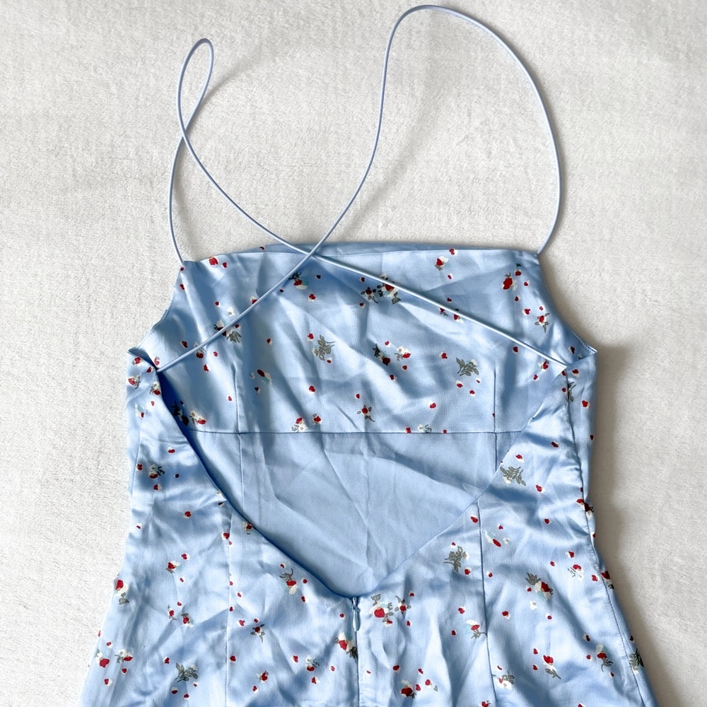 REVOLVE Tiger Mist Blue Floral Dress - Picture 10 of 13